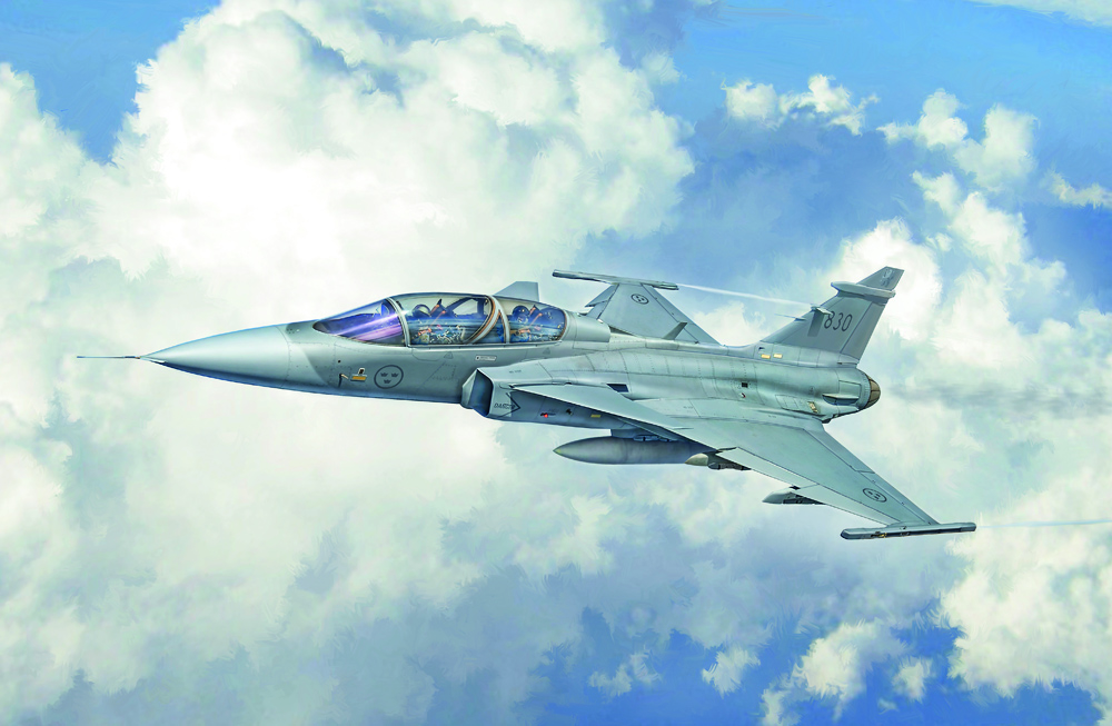 Bild p Modellflygplan - Jas-39D Gripen twin seater - 1:48 - Italeri