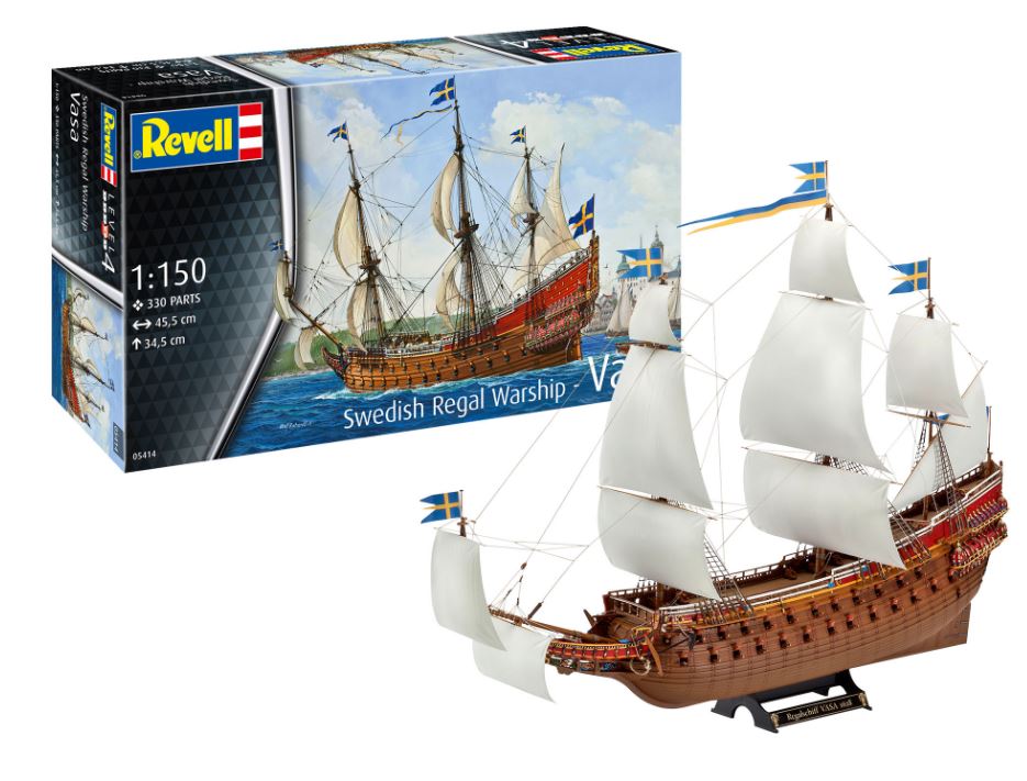 Bild p Byggmodell segelfartyg - Swedish Regal Warship Vasa -1:150 - Revell
