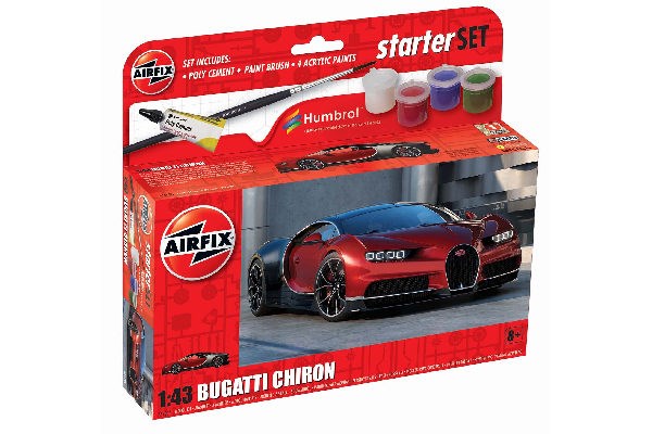 Bild p Byggmodell bil - Starter Set Bugatti Chiron - 1:43 - AirFix