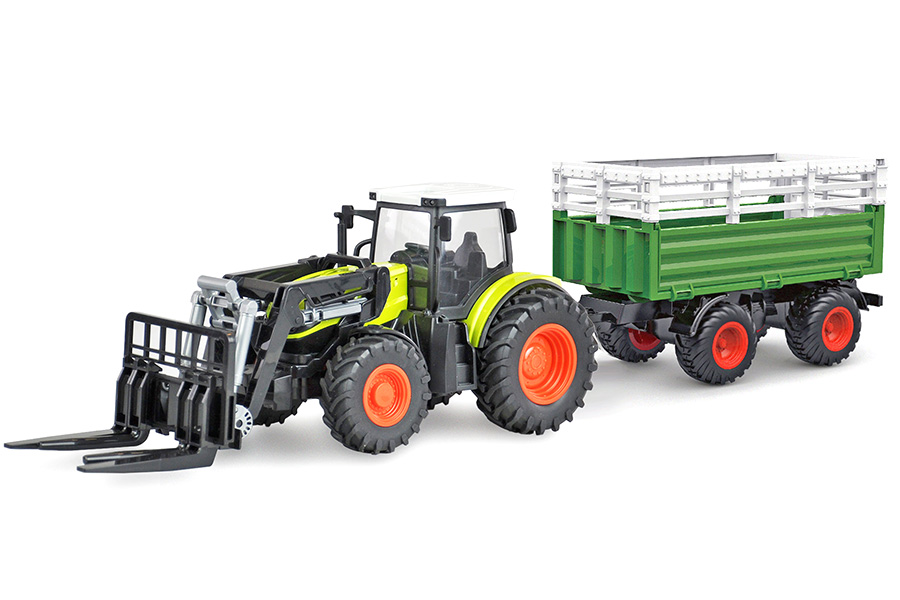 Thumbnail 654 fr Radiostyrd Traktor - 1:24 Traktor med släp XL paket - RTR