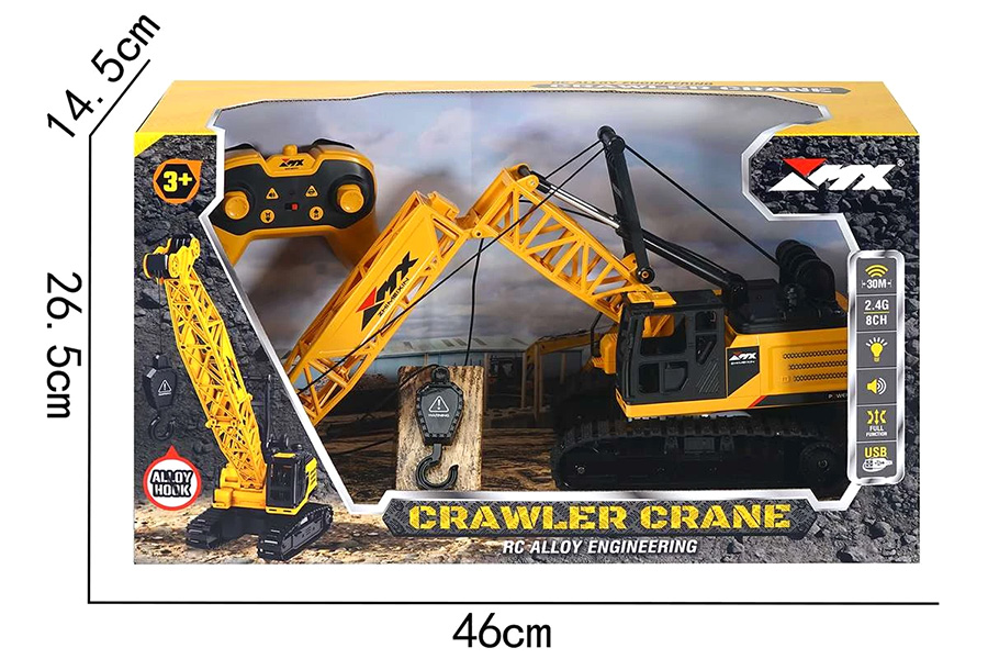 Thumbnail 654 fr Radiostyrd kran - 8ch - 2,4Ghz - 1:14 - RTR - HT