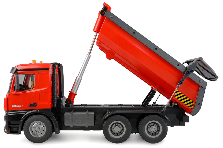 Thumbnail 654 fr Radiostyrd lastbil - Mercedes-Benz Arocs Kipper - Röd - 1:14 - 2,4GHz - RTR