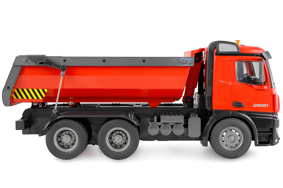 Thumbnail 654 fr Radiostyrd lastbil - Mercedes-Benz Arocs Kipper - Röd - 1:14 - 2,4GHz - RTR