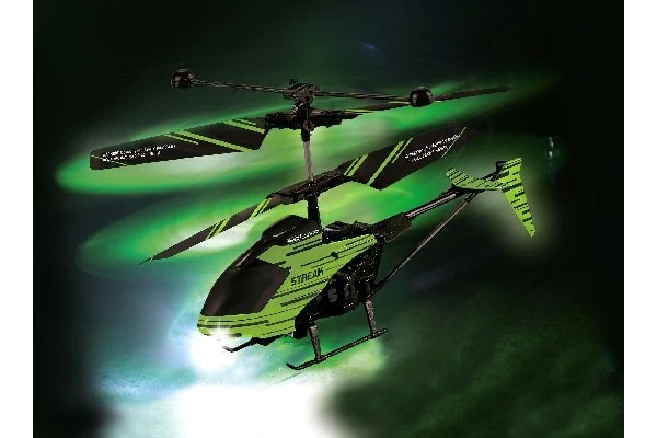 Thumbnail 659 f�r Radiostyrd helikopter - Glow in the Dark Heli �STREAK� - RTF
