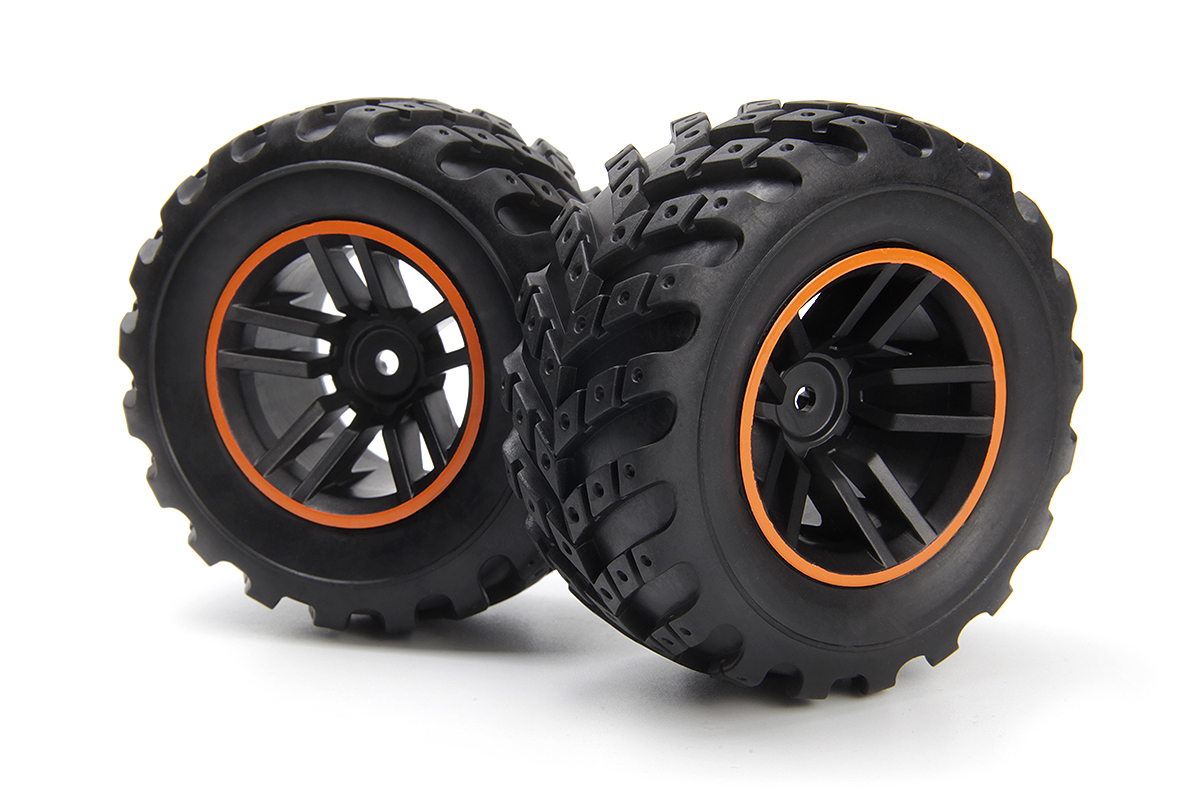 Bild p� Spryte Wheels/Tires Assembled (Black/Orange)