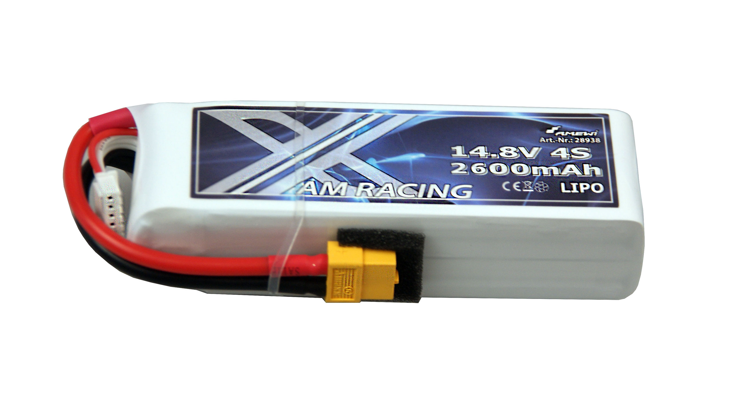 Bild p� AMXRacing LiPo batteri 4S 14,8V 2600mAh XT60