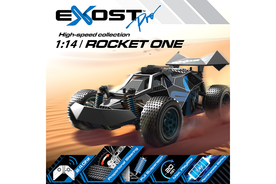 Thumbnail 655 fr Radiostyrd bil - Exost Pro Rocket One - 1:14 - 2,4Ghz - RTR