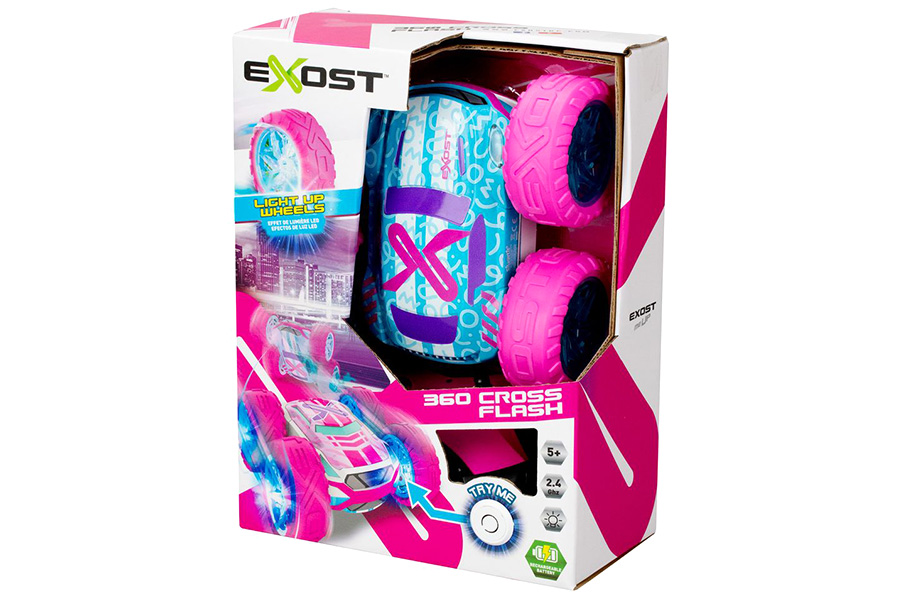 Thumbnail 655 fr Radiostyrd bil - 1:18 Silverlit Exost 360 Flash Pink - 2,4Ghz - RTR