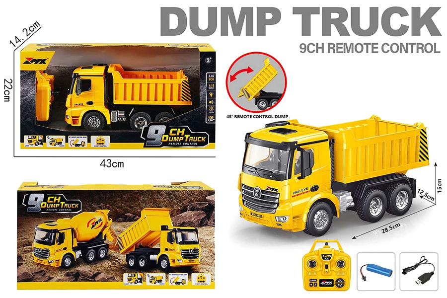 Thumbnail 655 fr Radiostyrd Dumper - 9ch - 1:18 - 2,4Ghz - RTR