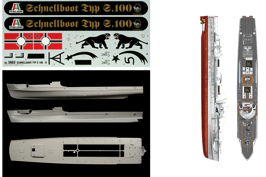 Thumbnail 659 f�r Byggsats Krigsfartyg - Schnellboot S 100 - 1:35 - Italeri