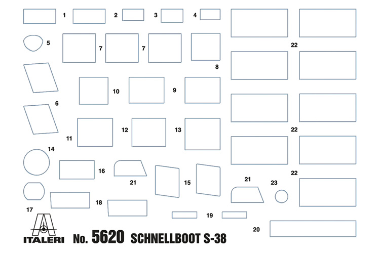 Thumbnail 659 f�r Byggsats Krigsfartyg - Schnellboot S 83 - 1:35 - Italeri