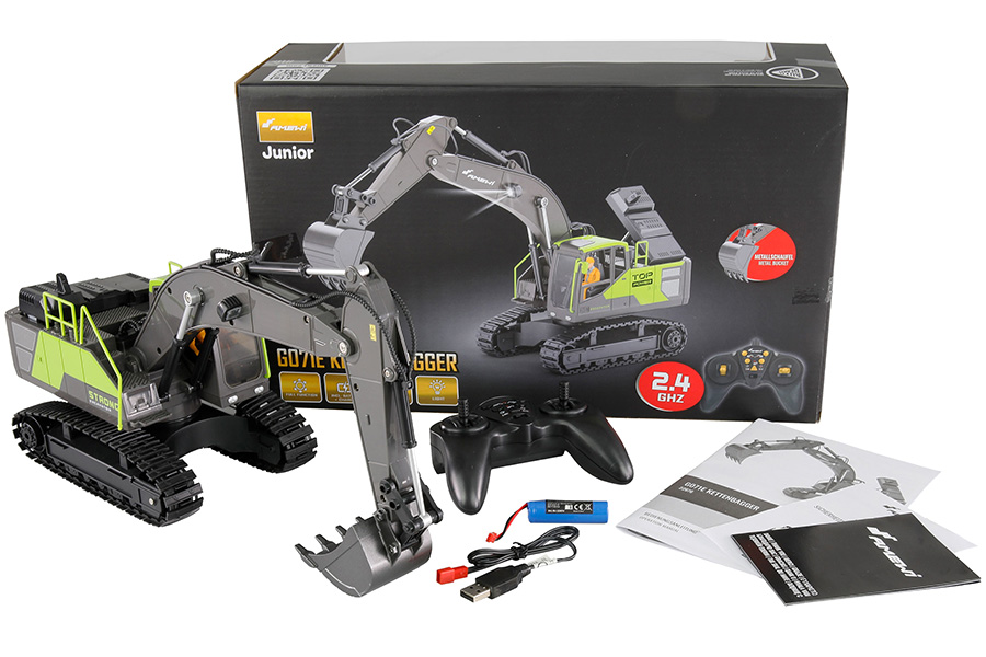 Thumbnail 655 fr Radiostyrd Grävmaskin - G071E Metall uppgr - 1:18 - RTR