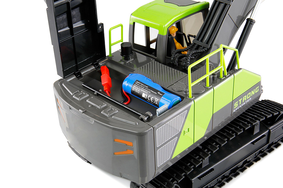 Thumbnail 655 fr Radiostyrd Grävmaskin - G071E Metall uppgr - 1:18 - RTR