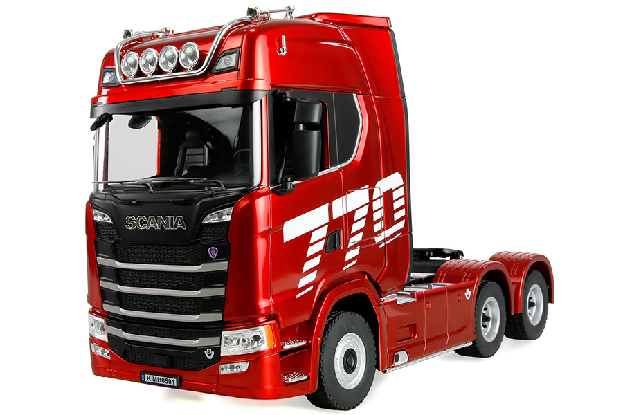 Radiostyrd lastbil - Scania 770 S V8 Truck 6x4 - Röd - 1:18 - 2,4GHz - RTR