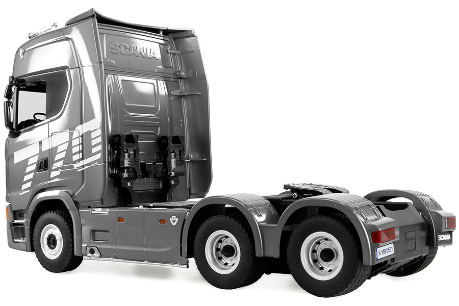 Thumbnail 659 f�r Radiostyrd lastbil - Scania 770 S V8 Truck 6x4 - Silver - 1:18 - 2,4GHz - RTR