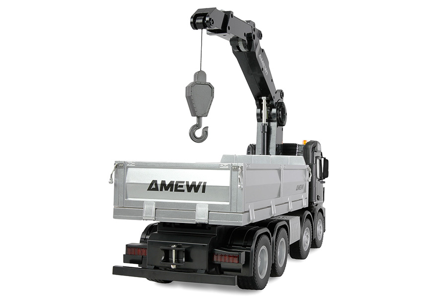 Thumbnail 659 f�r Radiostyrd kranbil - Mercedes Benz Arocs Kranbil med tippflak - 1:18 - 2,4GHz - RTR