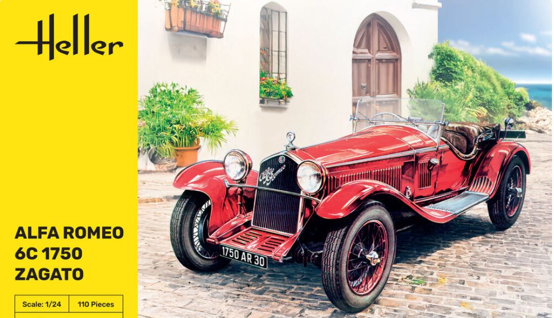 Bild p� Byggmodell bilar - Alfa Romeo 6C 1750 Zagato - 1:24 - Heller