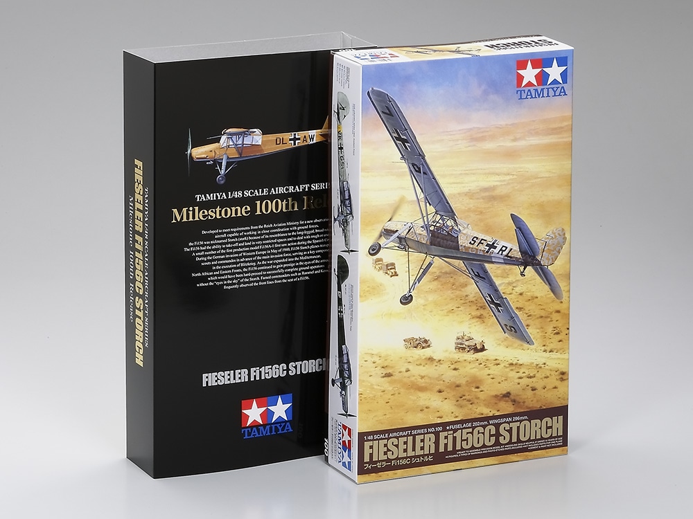 Thumbnail 678 f�r Byggmodell flygplan - Fi156C Fieseler Storch - 1:48 - Tamiya