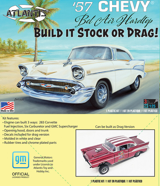 Thumbnail 678 f�r Byggmodell bil - 1957 Chevy Bel Air Hardtop - 1:25 - ATL