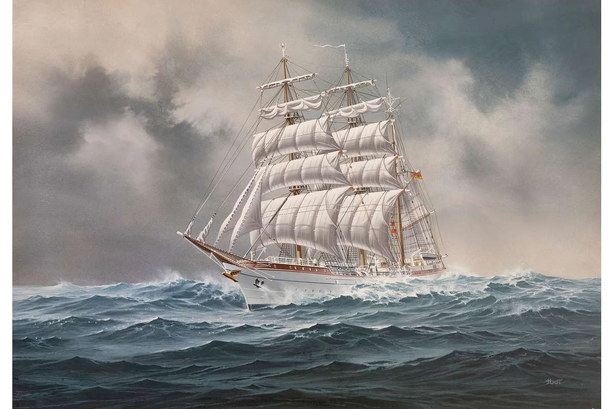 Thumbnail 680 f�r Byggmodell segelfartyg - Gorch Fock - 1:350 - Revell