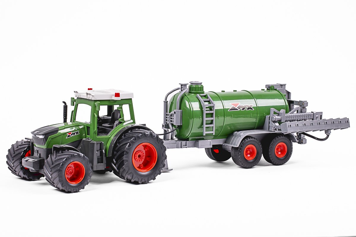 Radiostyrd Traktor - 1:24 Traktor med spridare - RTR