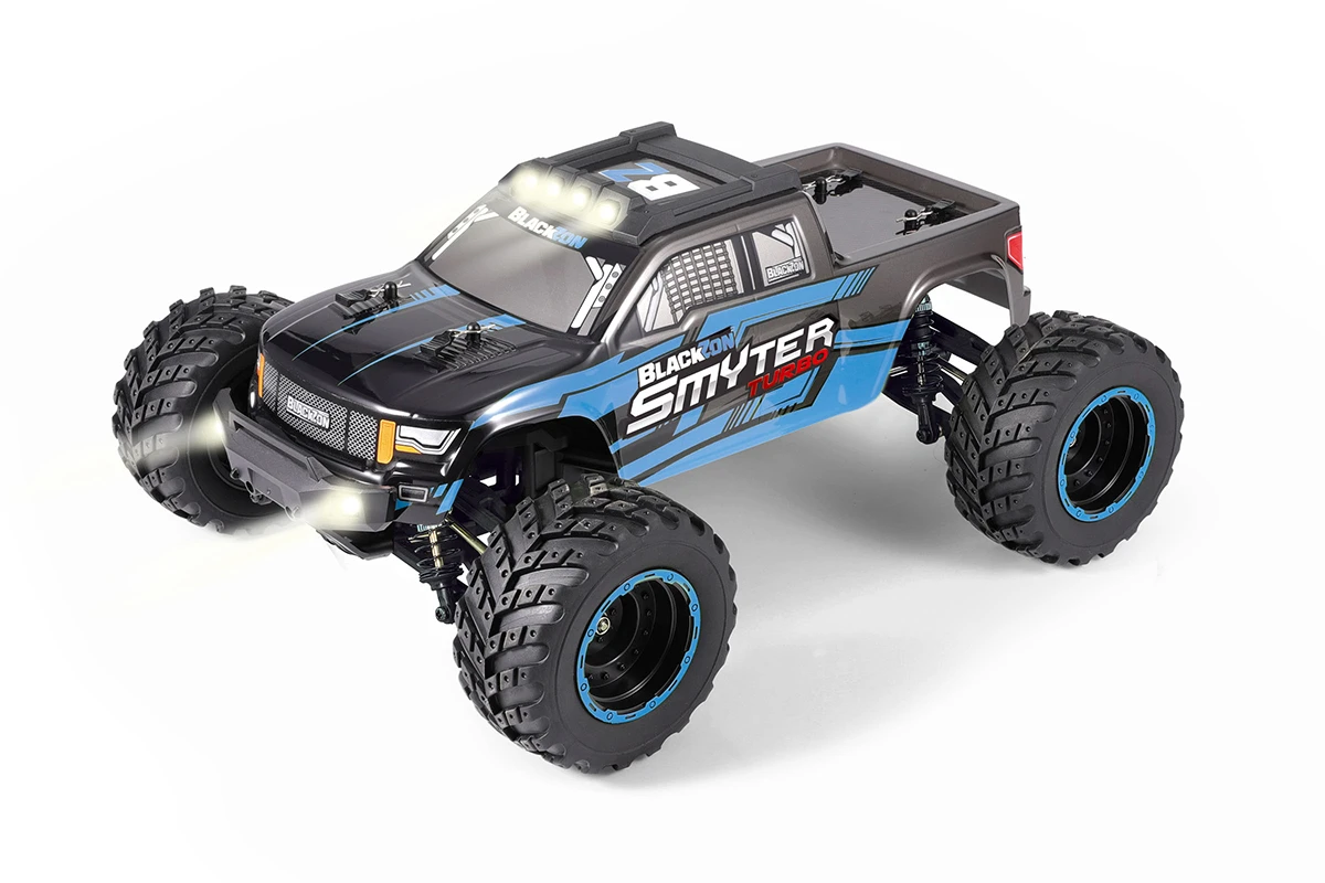 Thumbnail 680 f�r Radiostyrd bil - Smyter MT Turbo V2 4WD Blue - 1:12 - 2,4Ghz - RTR