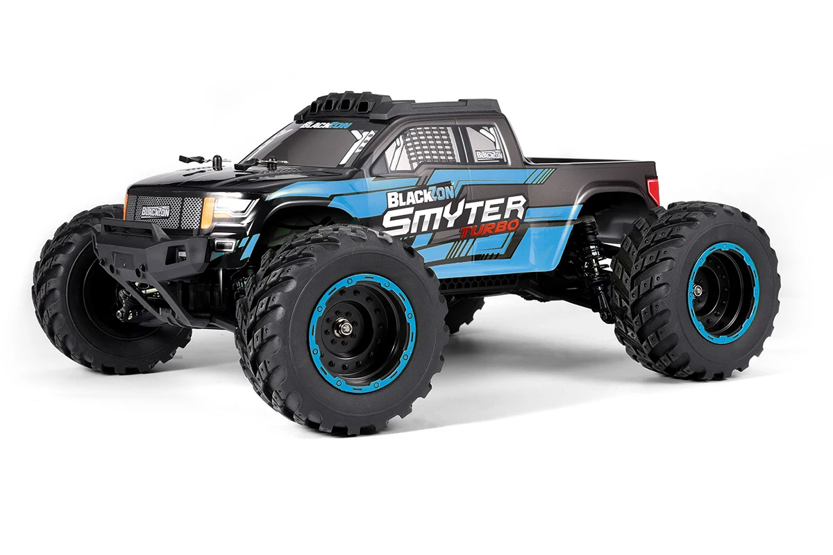 Thumbnail 680 f�r Radiostyrd bil - Smyter MT Turbo V2 4WD Blue - 1:12 - 2,4Ghz - RTR