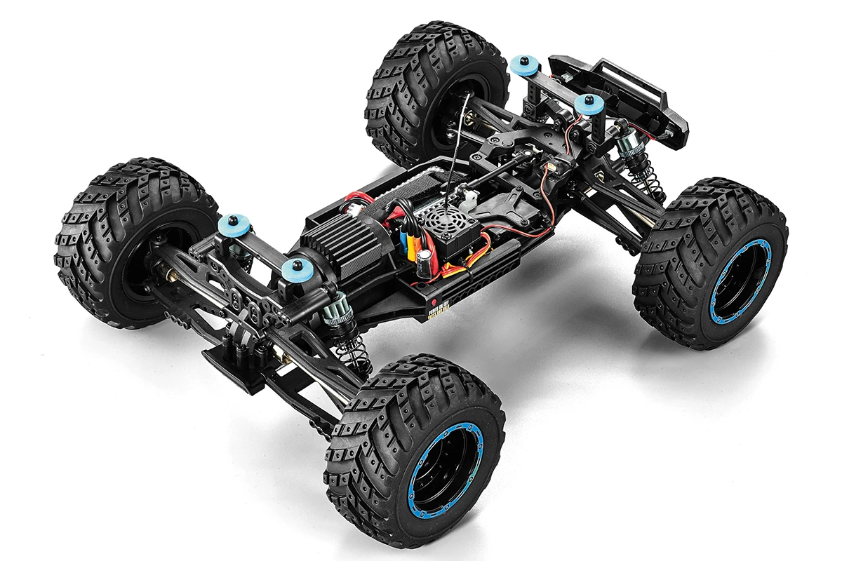 Thumbnail 680 f�r Radiostyrd bil - Smyter MT Turbo V2 4WD Blue - 1:12 - 2,4Ghz - RTR