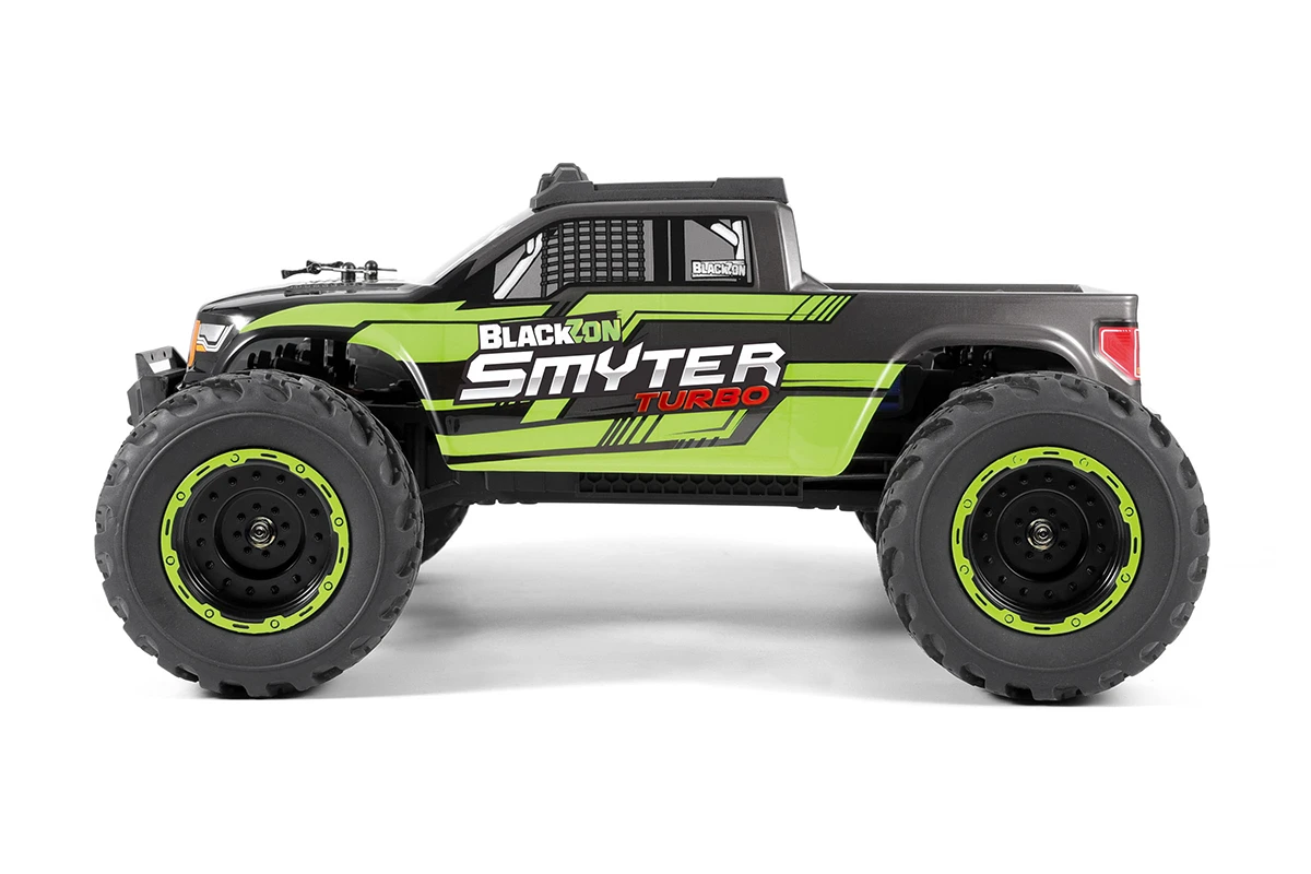 Thumbnail 678 f�r Radiostyrd bil - Smyter MT Turbo V2 4WD Green - 1:12 - 2,4Ghz - RTR