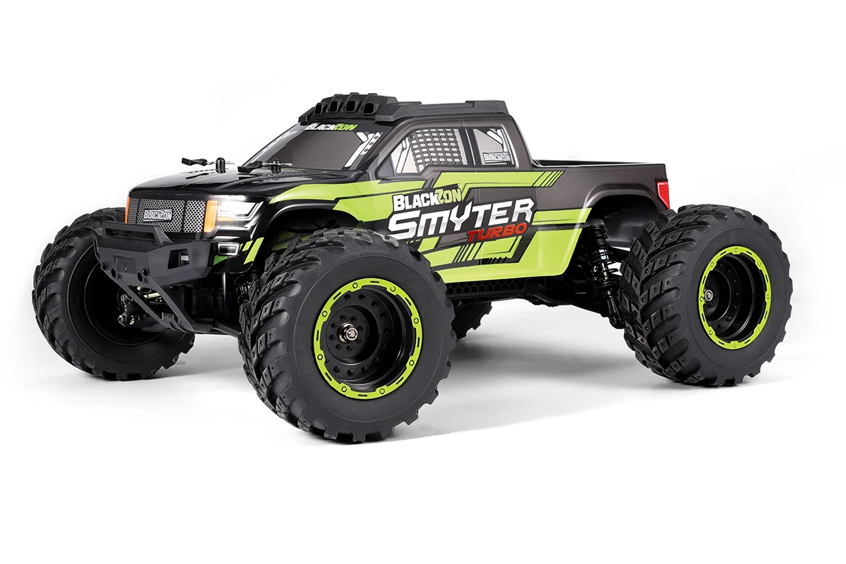 Thumbnail 678 f�r Radiostyrd bil - Smyter MT Turbo V2 4WD Green - 1:12 - 2,4Ghz - RTR