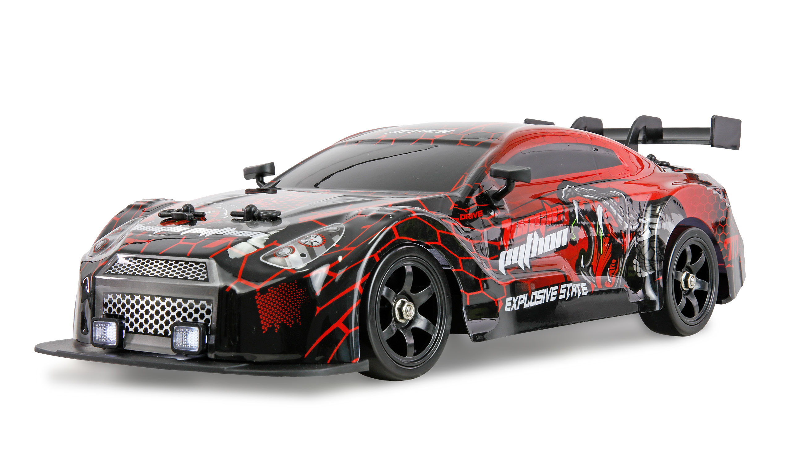 Radiostyrd bil - Drift Car GTR 4WD R�d - 1:16 - RTR