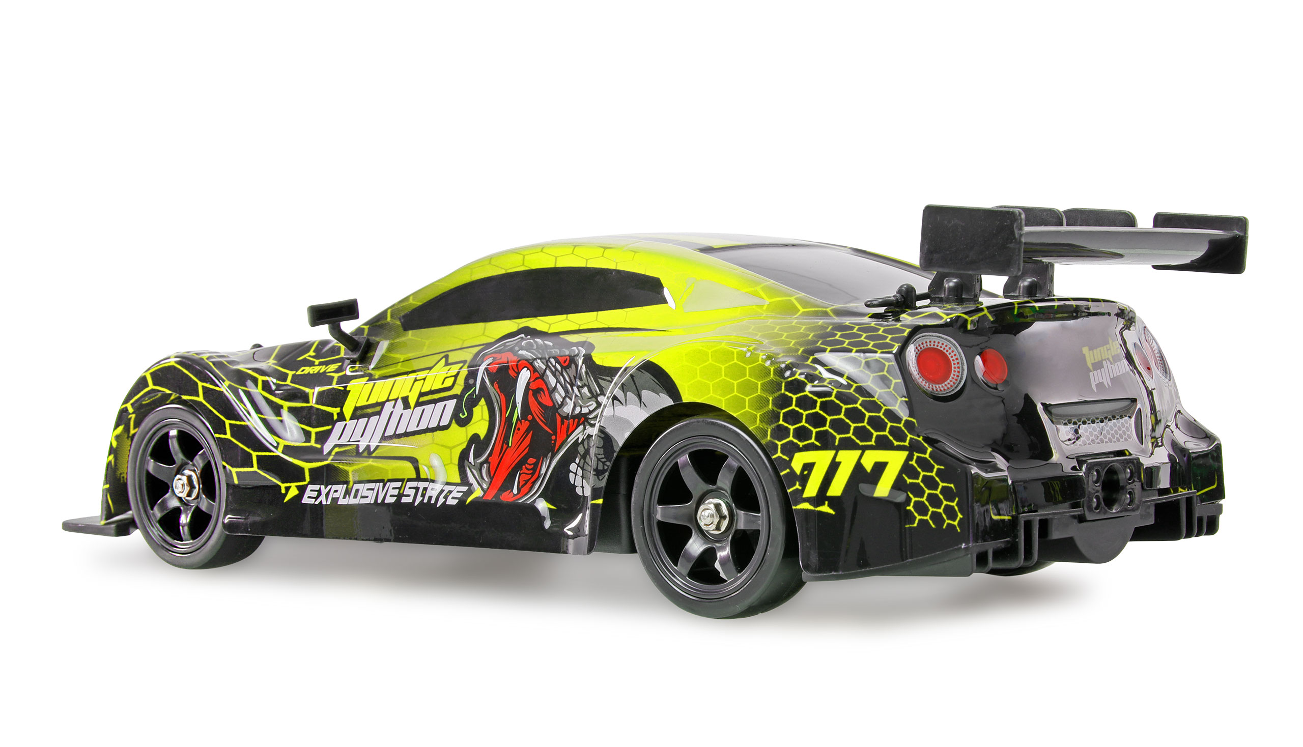 Thumbnail 680 f�r Radiostyrd bil - Drift Car GTR 4WD Gul - 1:16 - RTR