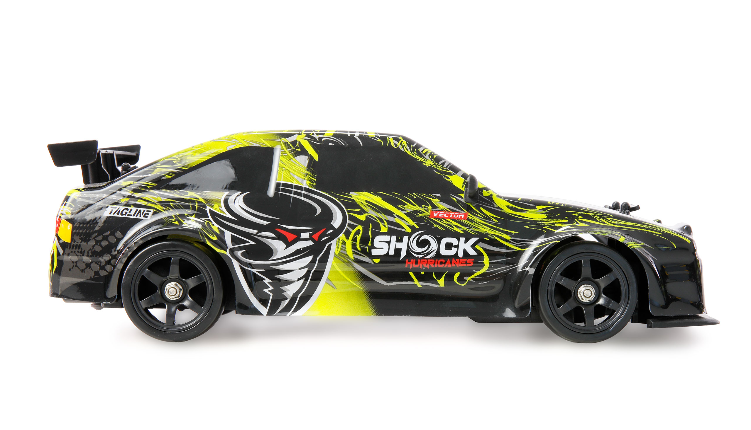 Thumbnail 678 f�r Radiostyrd bil - Drift Car S12 4WD Gul - 1:16 - RTR