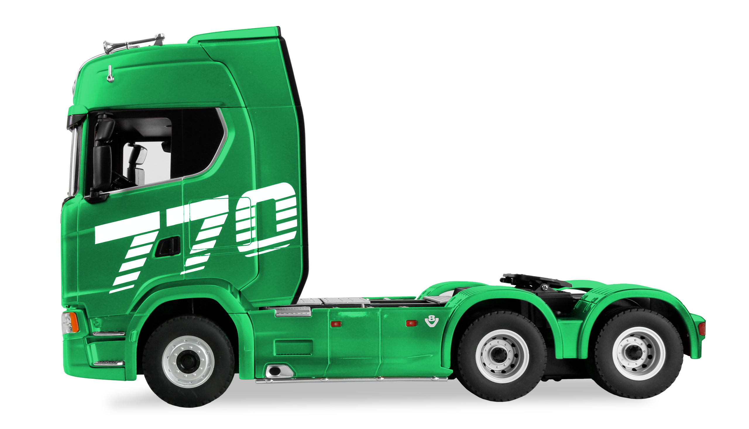 Thumbnail 680 f�r Radiostyrd lastbil - Scania 770 S V8 Truck 6x4 Gr&ouml;n - 1:18 - RTR
