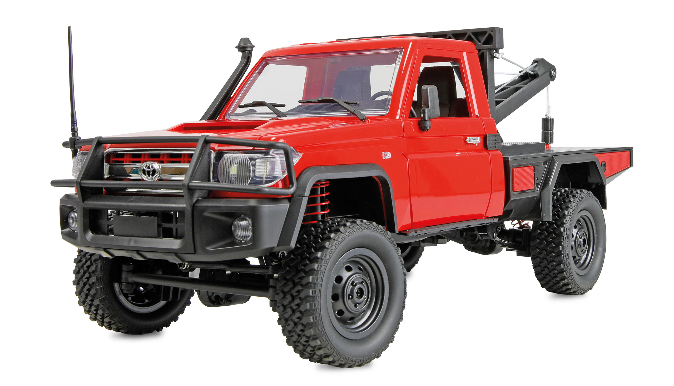 Bild p� RC Crawler - 1:12 - Toyota Land Cruiser B&auml;rgningsbil 4wd - R&ouml;d - RTR