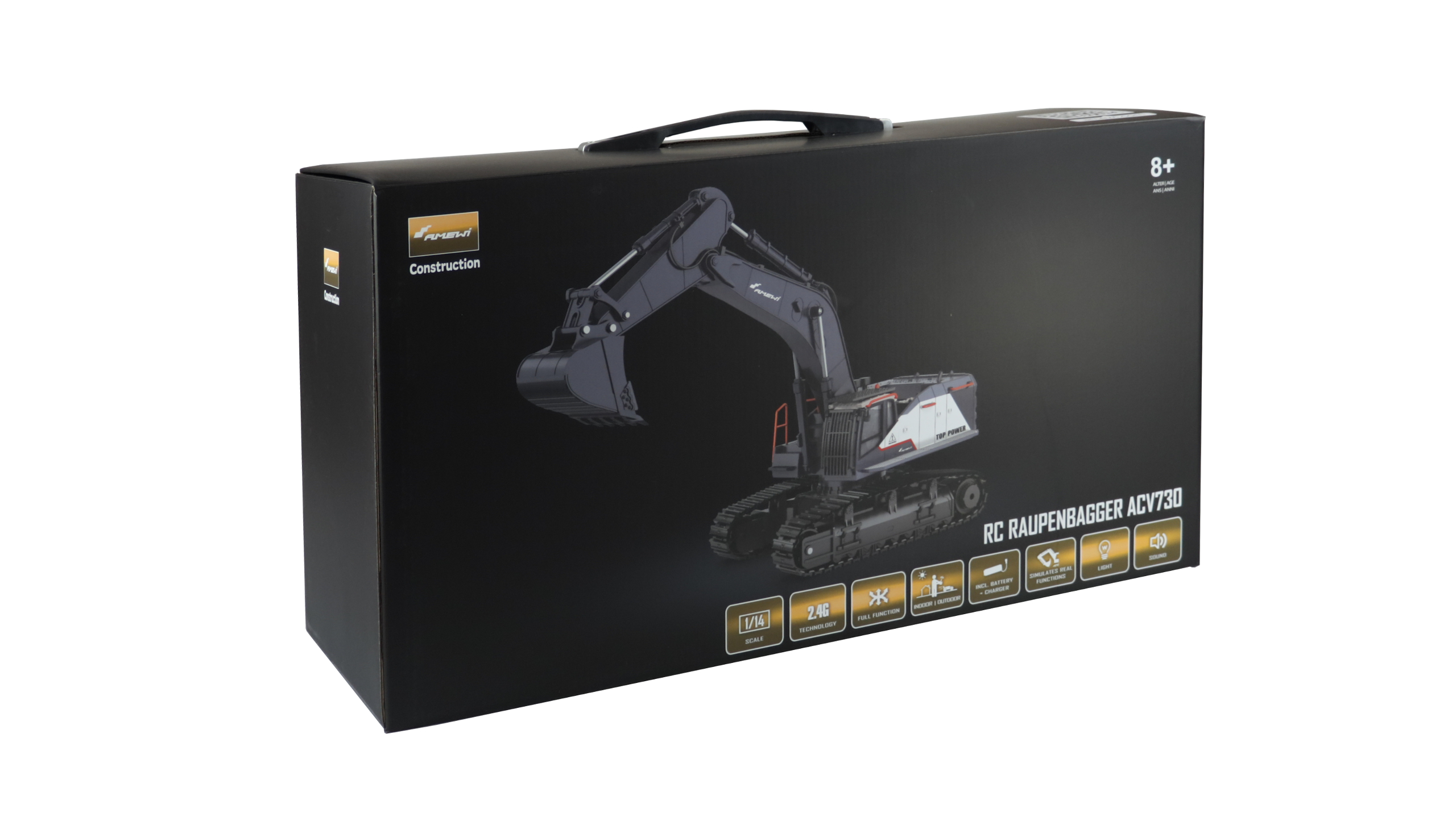 Thumbnail 680 f�r Radiostyrd Gr&auml;vmaskin - ACV730 V2 - 1:14 - RTR