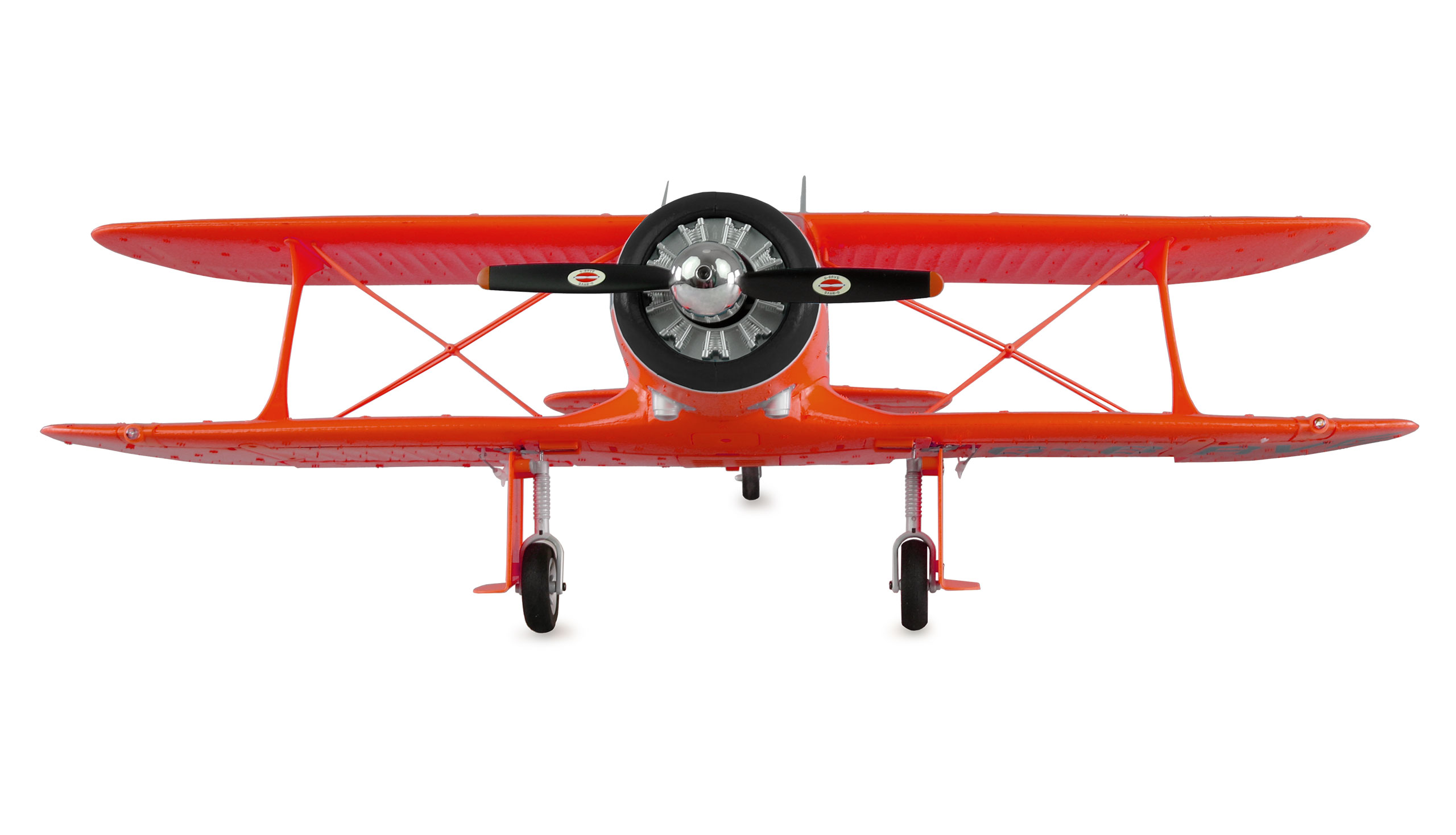 Thumbnail 680 f�r Radiostyrt flygplan - Beech D17S Dubbeld&auml;ckare 3D/6G BL R&ouml;d - RTF
