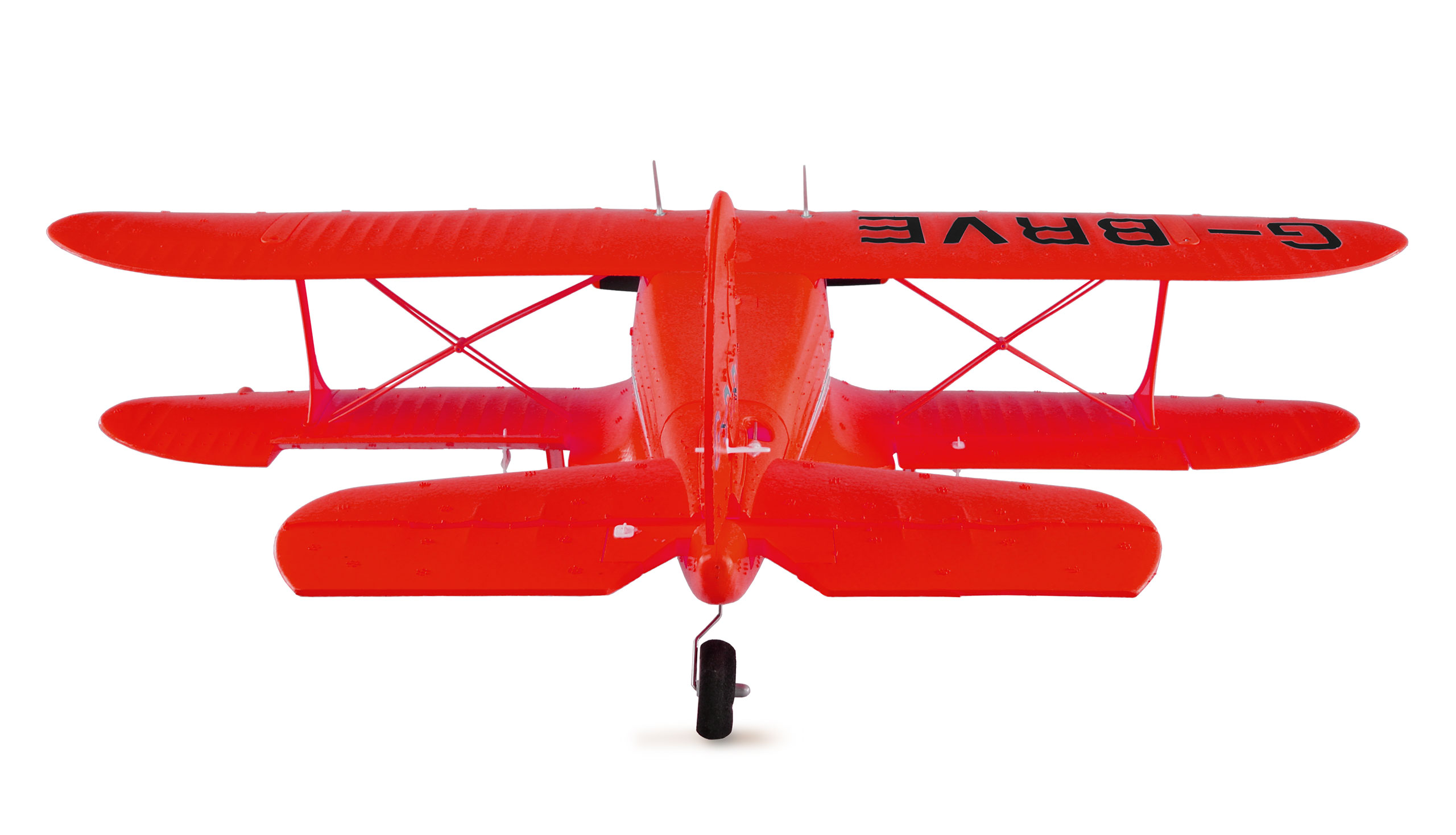 Thumbnail 680 f�r Radiostyrt flygplan - Beech D17S Dubbeld&auml;ckare 3D/6G BL R&ouml;d - RTF
