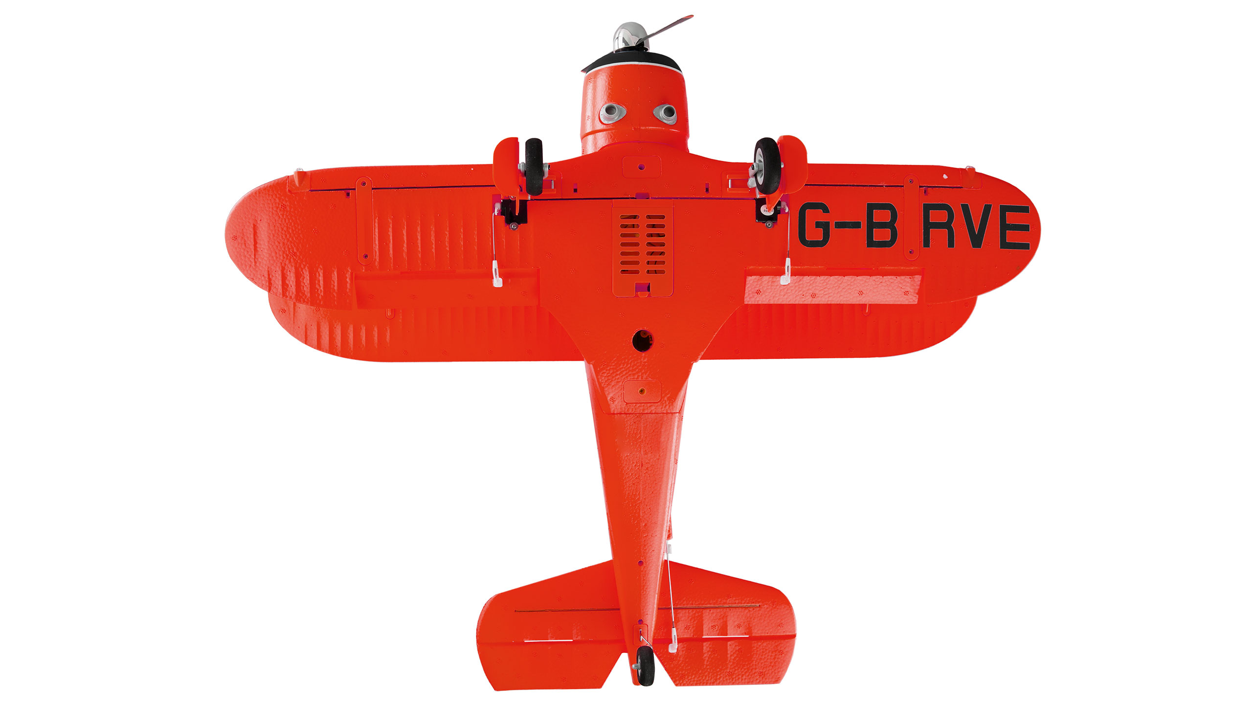 Thumbnail 680 f�r Radiostyrt flygplan - Beech D17S Dubbeld&auml;ckare 3D/6G BL R&ouml;d - RTF