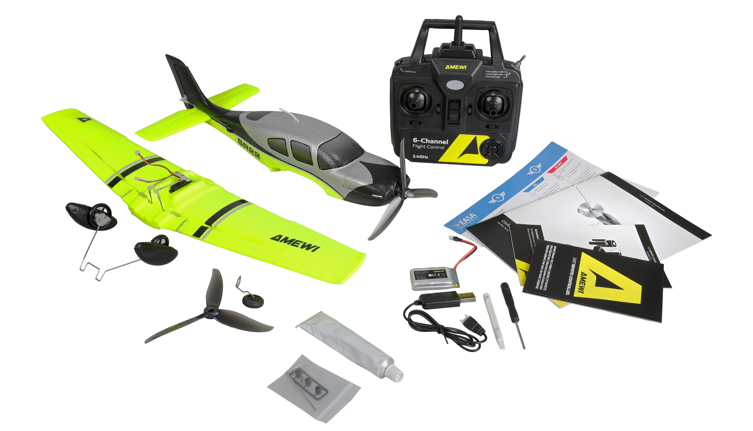 Thumbnail 681 f�r Radiostyrt flygplan - Cirrus SR22 3D/6G BL Gr&ouml;nt - RTF