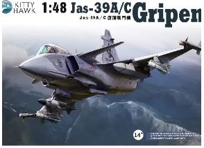 Bild p� Byggmodell flygplan - Jas-39A/C Gripen - 1:48 - Kitty Hawk