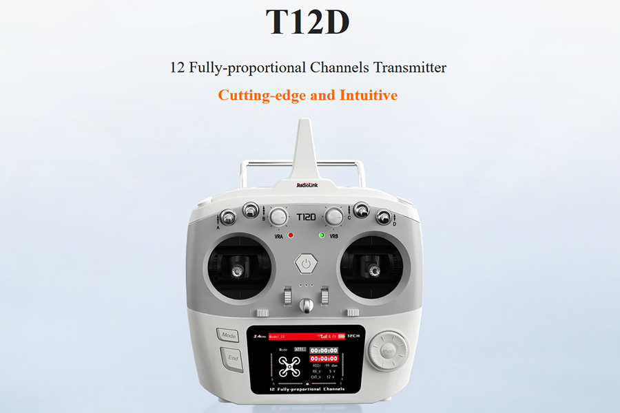 Thumbnail 735 f�r S&auml;ndarpaket - 12CH 2,4Ghz RadioLink T12D R12F