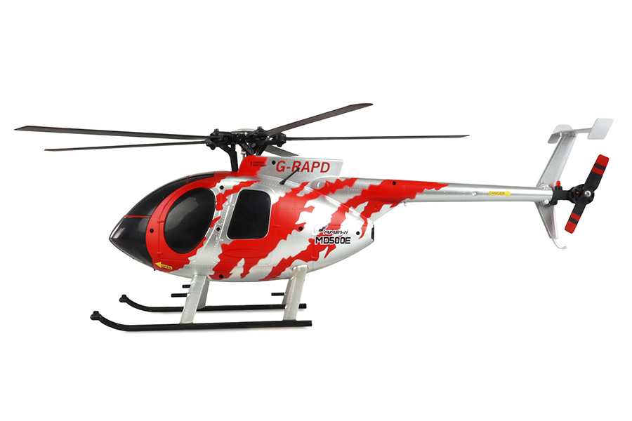 Thumbnail 735 f�r Radiostyrd helikopter - AFX MD500E BL - 2,4Ghz - 6G - 4ch - R&ouml;d/silver - RTF