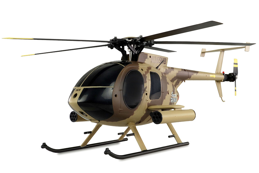 Radiostyrd helikopter - AFX MD500E BL - 2,4Ghz - 6G - 4ch - Milit&auml;r - RTF