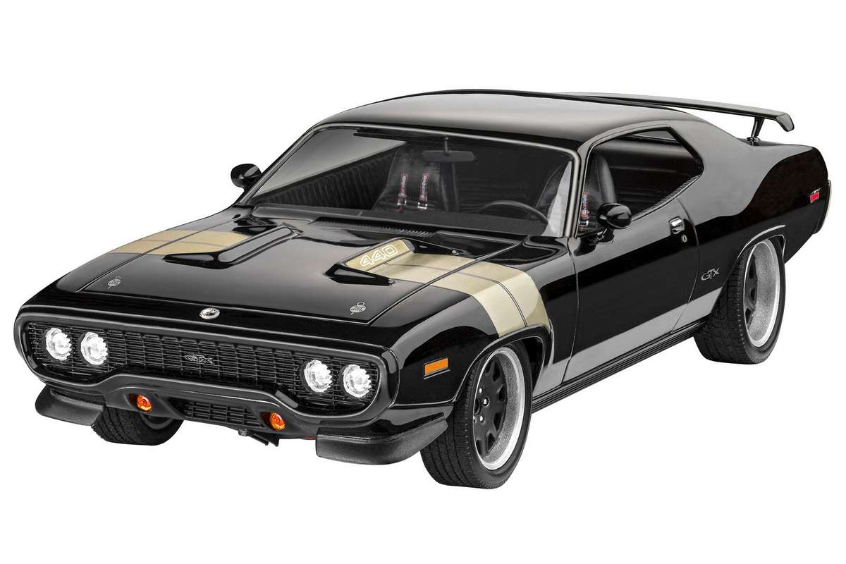 Byggmodell bil - Fast & Furious - Dominics 1971 Plymouth GTX - 1:24 - Revell