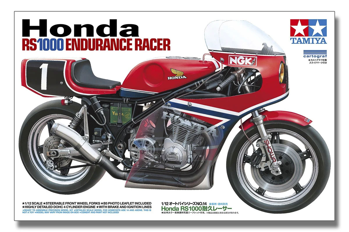 Thumbnail 740 f�r Byggmodell MC - Honda RS1000 Endurance Racer - 1:12 - Tamiya
