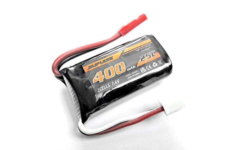 Bild p� Batteri - 7,4V 400mAh LiPo - BEC - Volantex