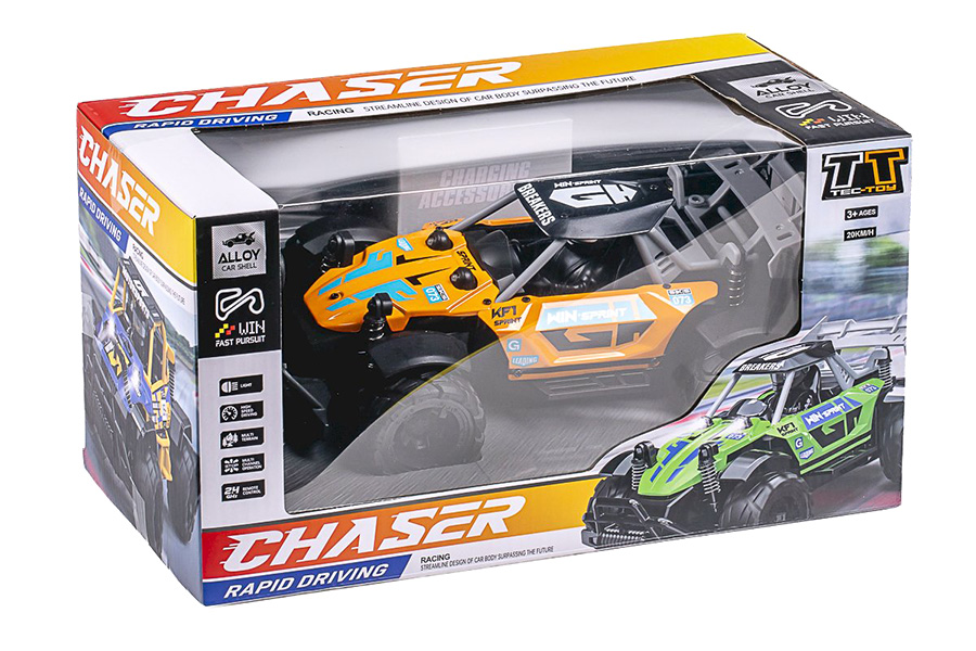 Thumbnail 740 f�r Radiostyrd bil - 1:18 - Chaser Orange - RTR