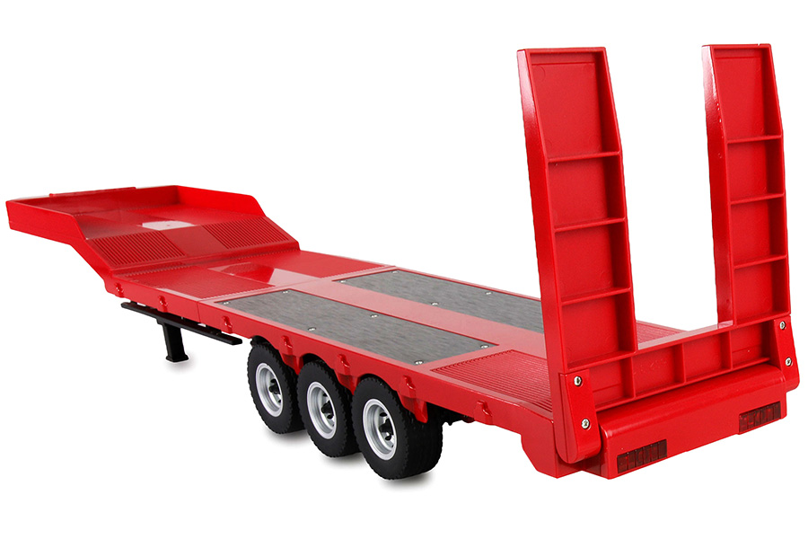 Thumbnail 740 f�r L&aring;glastande semitrailer treaxlad passande Scania 770 R&ouml;d - 1:18 - RTR