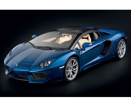 RC Radiostyrt Lamborghini Aventador Roadster Metallic Blue 1:8